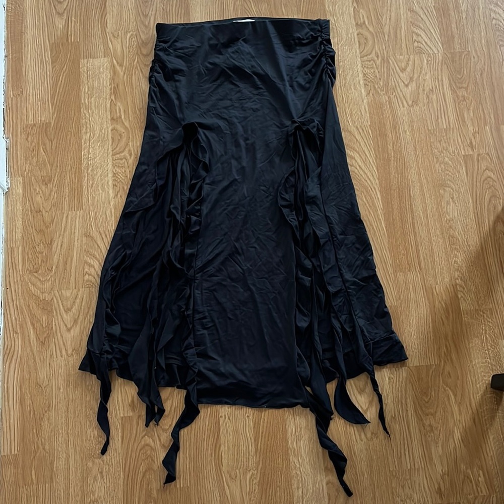 Black maxi skirt